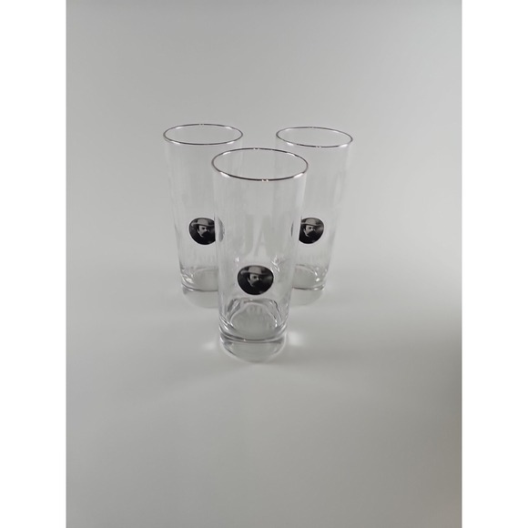 Set Of 3 - Jack Daniels Highball Glasses Tall Old No 7 Brand Tennessee Whiskey - Picture 2 of 4